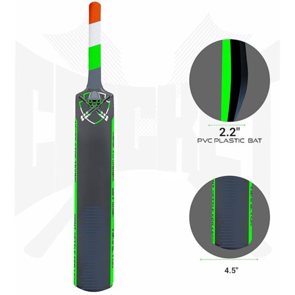 Jaspo CRIC Holic Senior Plastic Cricket Full Size Bat Soft Cricket Ball Combo 3 - LXINDIA.COM