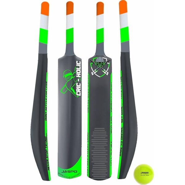 Jaspo CRIC Holic Senior Plastic Cricket Full Size Bat Soft Cricket Ball Combo - LXINDIA.COM