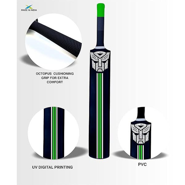 Jaspo Dominator Senior Plastic Tennis Cricket Full Size Bat Soft Cricket Ball Dominator BAT New 2 - LXINDIA.COM