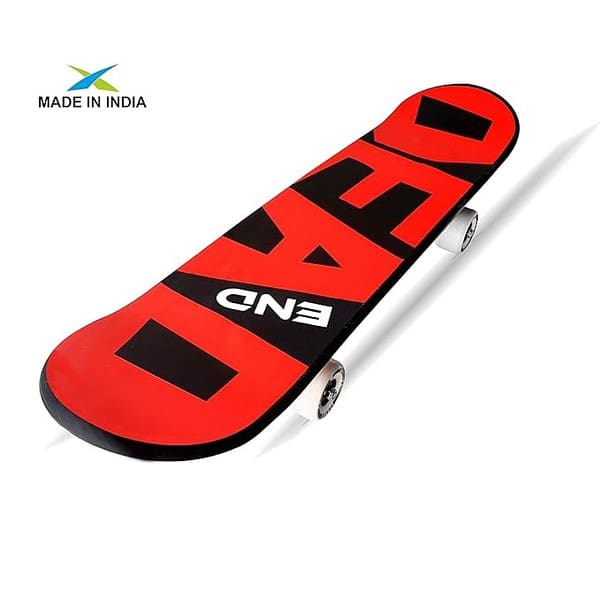 Jaspo Kickstart 26 Inches Anti Skid Fiber Skateboard for Beginners Upto 12yrs Red 1 - LXINDIA.COM