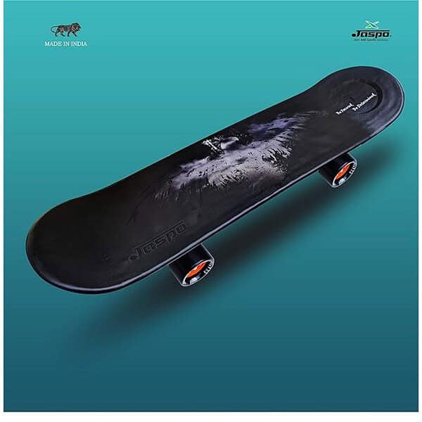 Jaspo Power Kids 26 inches Skateboard for Beginners Vinyl Black 1 - LXINDIA.COM