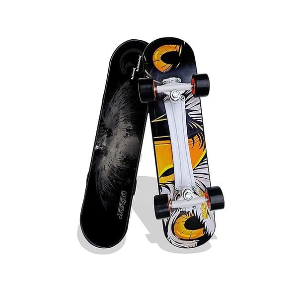 Jaspo Power Kids 26 inches Skateboard for Beginners Vinyl Black - LXINDIA.COM