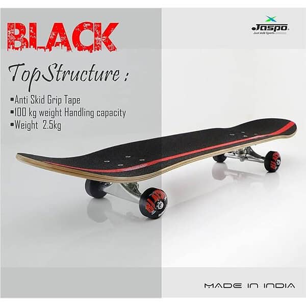 Jaspo The Black Experts 7 Layer Maple Skateboard 2 - LXINDIA.COM