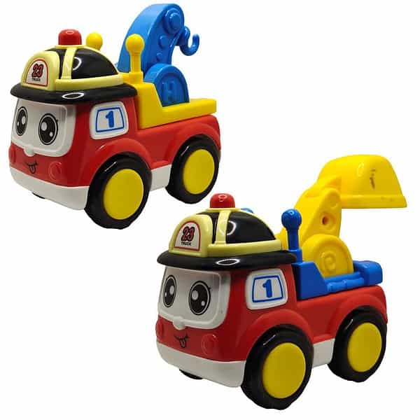 Jo Baby Unbreakable Four Wheel Drive rane and Excavator Toy Set Pack of 2 b - LXINDIA.COM