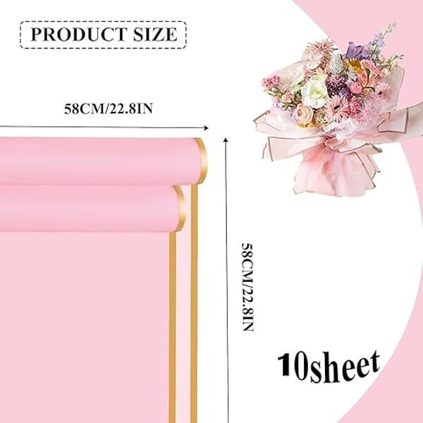 Just Flowers Waterproof Floral Wrapping Paper2 - LXINDIA.COM