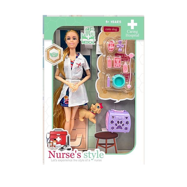 K V Toys Alia Doll Set Nurse Kit Style Blue 1 - LXINDIA.COM