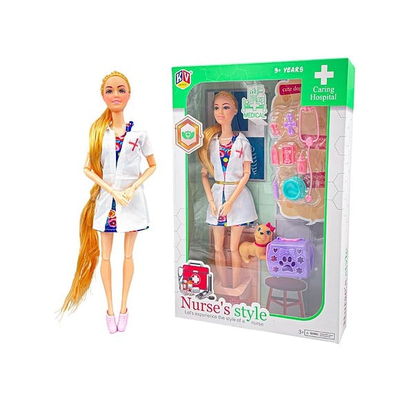 K V Toys Alia Doll Set Nurse Kit Style Blue - LXINDIA.COM