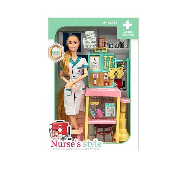 K V Toys Alia Doll Set Nurse Kit Style White 1 - LXINDIA.COM