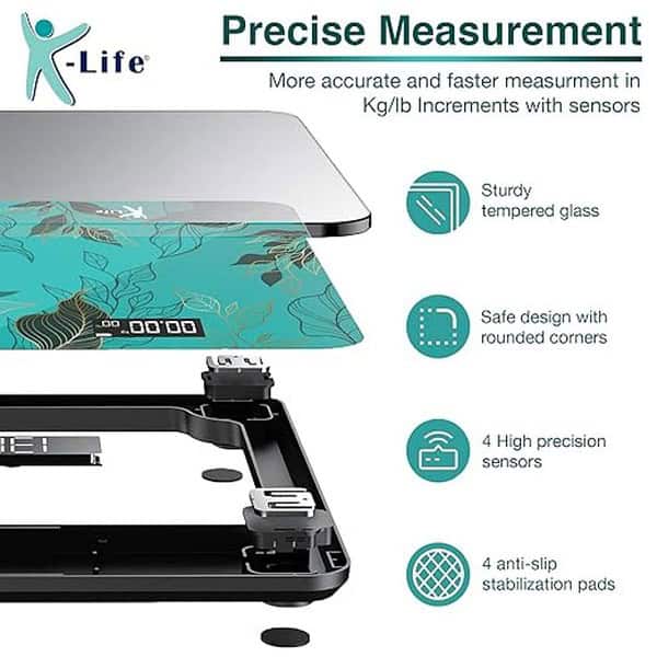 K life WS 107 Electronic Digital Weight Check machine 180kg Capacity Weighing Scale 3 - LXINDIA.COM