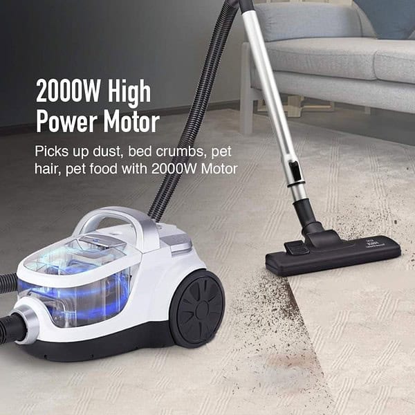 KENT Force Cyclonic Vacuum Cleaner KSL 160 2000W WhiteSilver3 - LXINDIA.COM