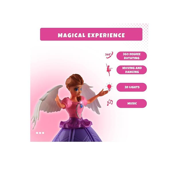 KIDDLE LITTLE Angel Girl Dancing Doll Toy Musical Pink Princess Doll 2 - LXINDIA.COM