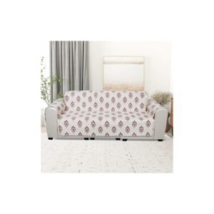 KINGLY Velvet 1 Seater Quilted Digital Printed Sofa Cover - LXINDIA.COM