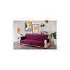 KINGLY Velvet Quilted Universal Elastic Sofa Cover wine - LXINDIA.COM