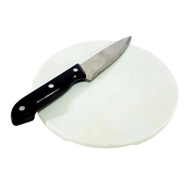 KLEO 9 inch White Marble Chopping Board - LXINDIA.COM