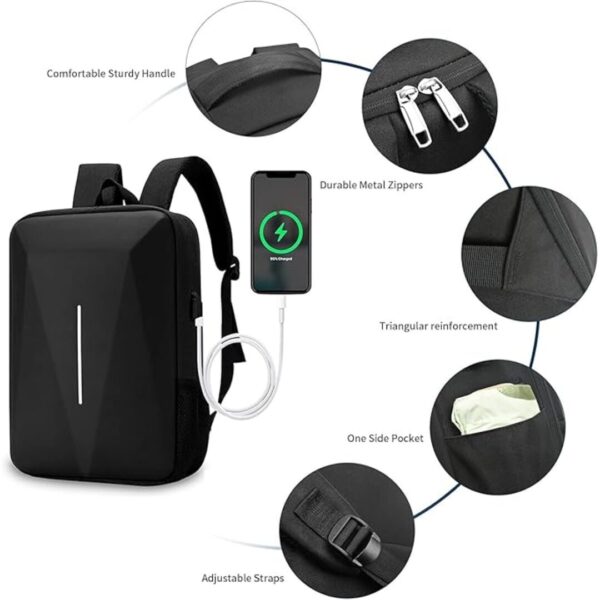 KLIFFOO Anti Theft Hard Shell Laptop Backpack 3 - LXINDIA.COM