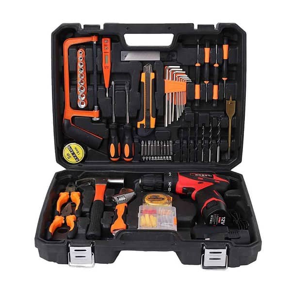 KROST 12V Impact Drill 100pc Kit - LXINDIA.COM