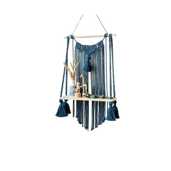 Kaahira Boho Decor Macrame Wall Hanging Shelf Home Decors 1 1 - LXINDIA.COM