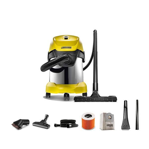 Karcher WD3 Premium Wet and Dry Vacuum Cleaner Yellow - LXINDIA.COM