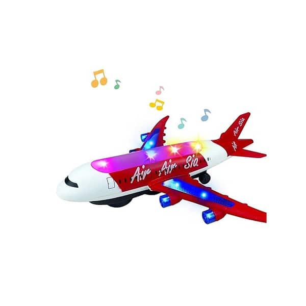 Kiddie castle Bump andGo Action Musical Airplanes Toy with Flashing Lights and Sounds - LXINDIA.COM