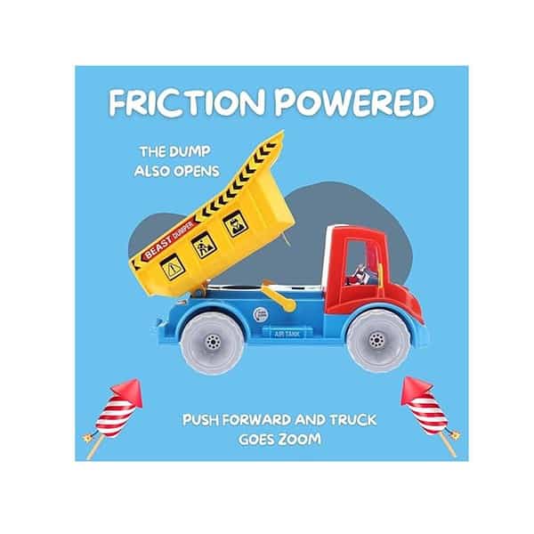 Kiddie castle Friction Beast Dumper Truck Toy with Openable Dump A - LXINDIA.COM