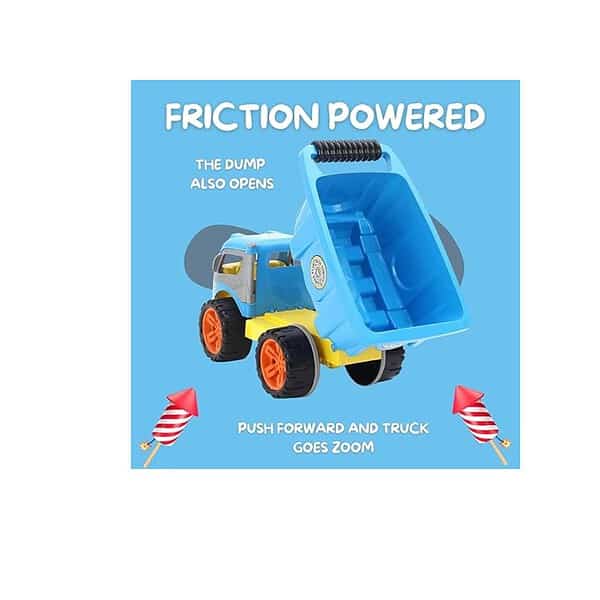 Kiddie castle Friction Jumbo Dumper Truck Toy with Openable Doors and Dump B - LXINDIA.COM