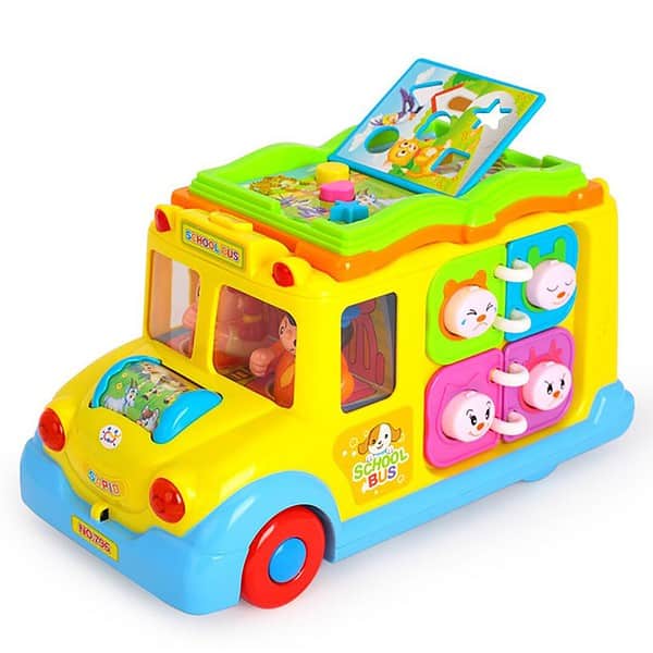 Kiditos Baby Intellectual School Bus Activity Toy Vehicle - LXINDIA.COM