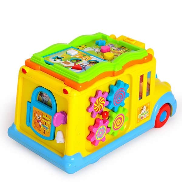 Kiditos Baby Intellectual School Bus Activity Toy Vehicle A - LXINDIA.COM