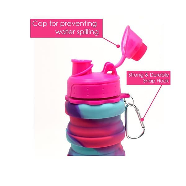 Kiditos Expandable Sipper Water BottlePink - LXINDIA.COM