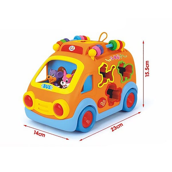 Kiditos Innovative Vehicle Happy Bus Toy With Music c - LXINDIA.COM