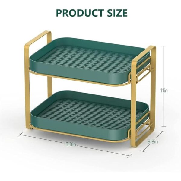 Kitwe Double Drain Shelf Organiser Tray 2 - LXINDIA.COM