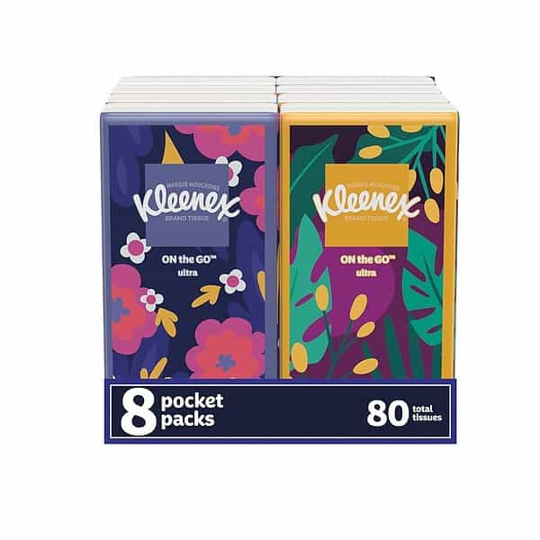 Kleenex Go Pack Facial Tissue Pack of 8 - LXINDIA.COM