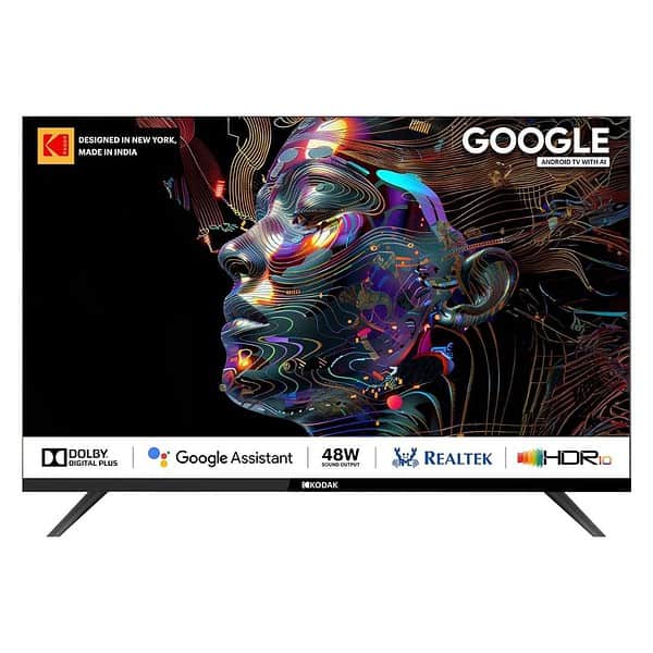 Kodak 80 cm 32 inches Matrix Series QLED Android Google TV 32MT5077 Black - LXINDIA.COM