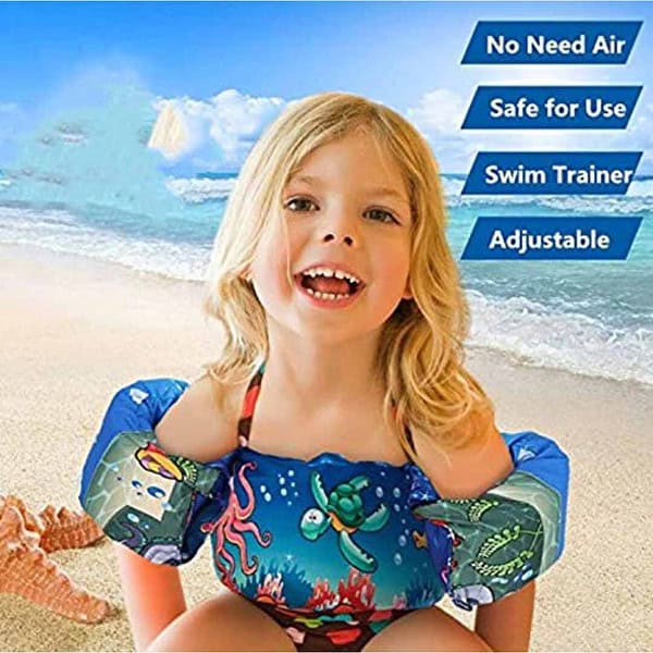 Koochie Koo Beach Float Arm Bands Swimming Life Jacket Safety Gear from 2 to 6 Years 22 to 55 lbs 3 - LXINDIA.COM