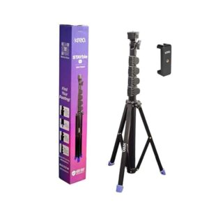 Kreo 1.6m Stayble Tripod Stand with Mobile Phone Holder - LXINDIA.COM