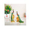 KridayKraft Metal Peacock Statue Multicolor Couple Pair Decorative Showpiece - LXINDIA.COM