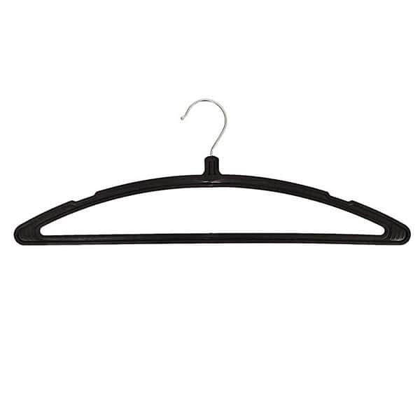 Kuber Industries 6 Piece Plastic Hanger Set Black 2 - LXINDIA.COM