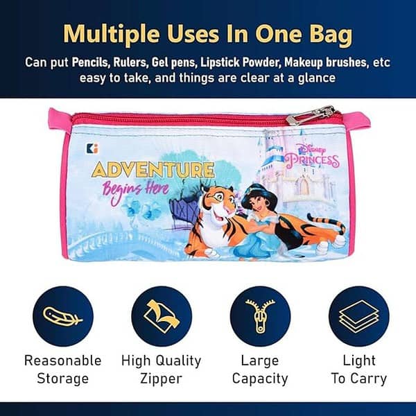 Kuber Industries Disney Princess Pencil Pouch3 - LXINDIA.COM