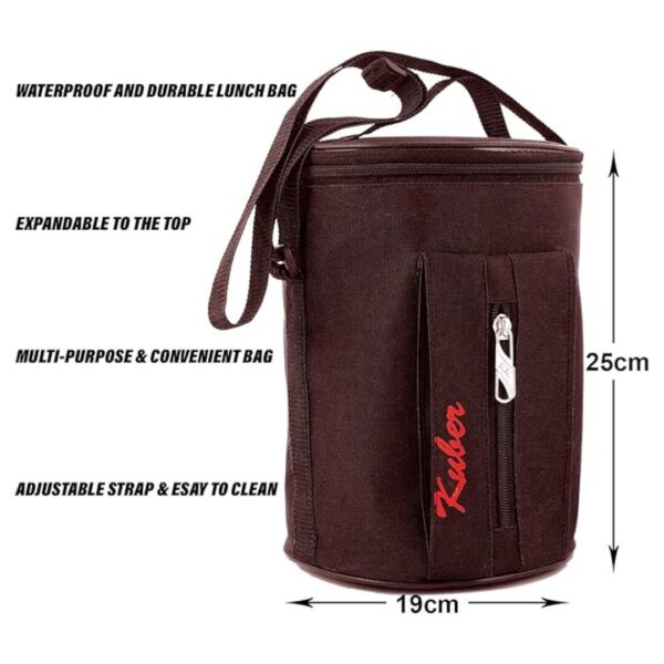 Kuber Industries Lunch BagCanvas Waterproof Tiffin Bag 3 - LXINDIA.COM