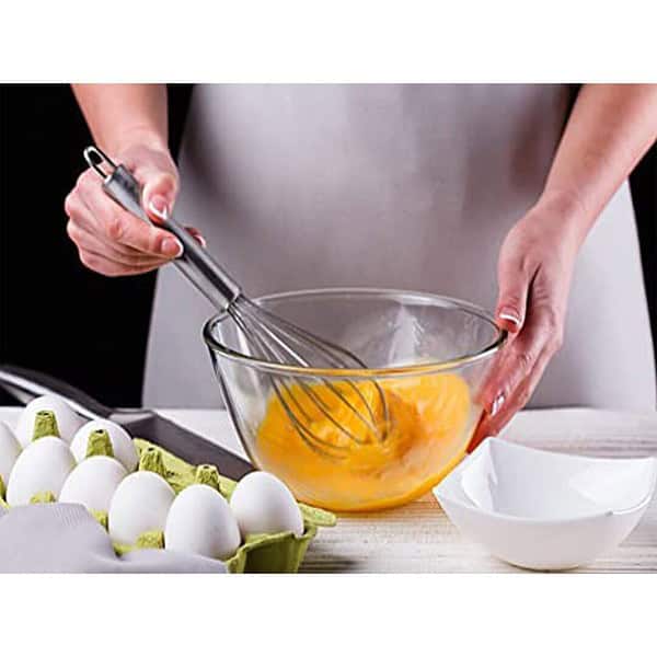 Kuber Industries Multi uses Stainless Steel Balloon Shape Wire Whisk - LXINDIA.COM