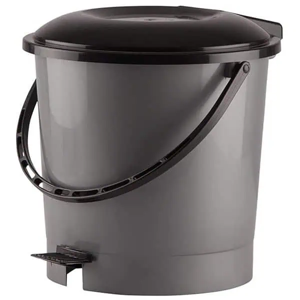 Kuber Industries Multiuses Plastic Pedal Dustbin Grey 1 - LXINDIA.COM