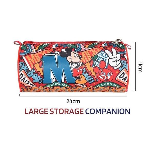 Kuber Industries Round Disney Mickey Boy Pencil Pouch for Kids2 - LXINDIA.COM