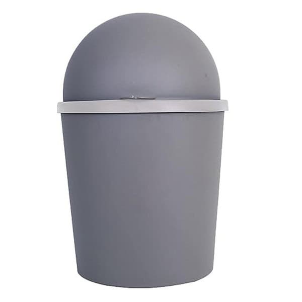 Kuber Industries Small Dustbin With Lid Swing Dustbin Grey 1 - LXINDIA.COM