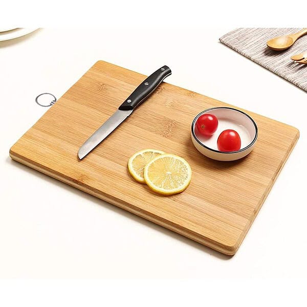 Kuber Industries Square Thick Wooden Bamboo Slicing Board2 - LXINDIA.COM