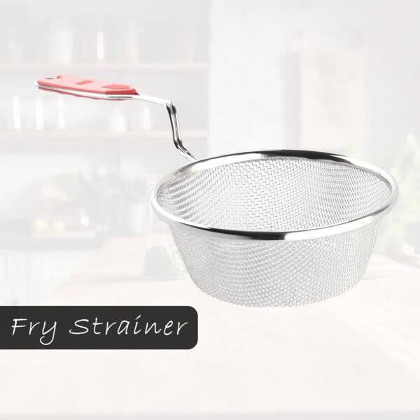 Kuber Industries Stainless Steel Deep Fry Strainer for Kitchen a - LXINDIA.COM