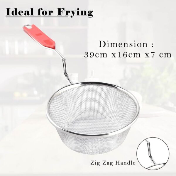 Kuber Industries Stainless Steel Deep Fry Strainer for Kitchen b - LXINDIA.COM