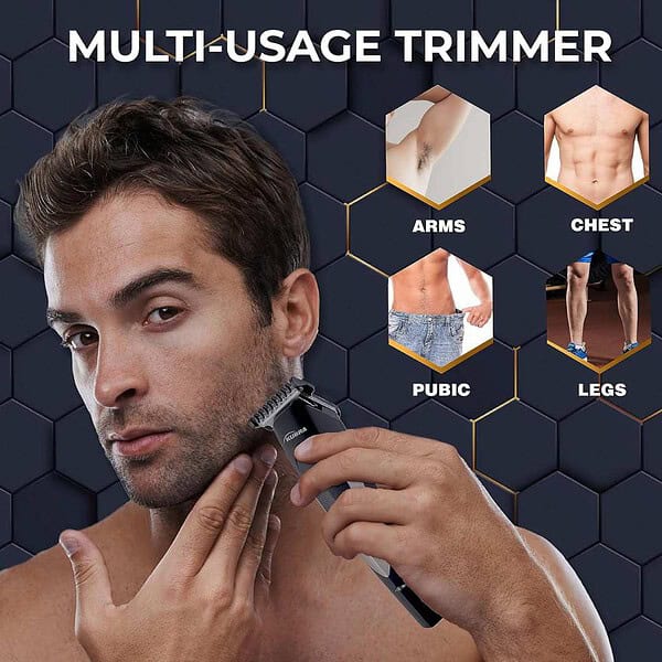 Kubra KB 2028 Hair and Beard Trimmer for Men Black2 - LXINDIA.COM