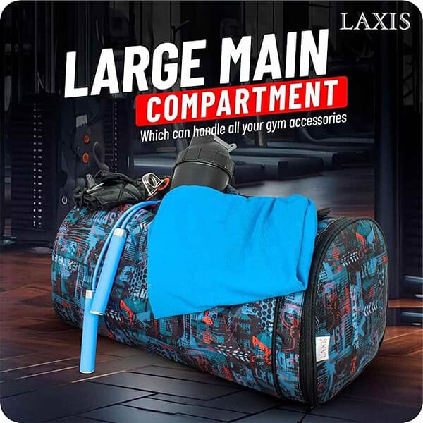 LAXIS Gym Bag Water Repellent Polyester Material Duffel Bag 1 - LXINDIA.COM