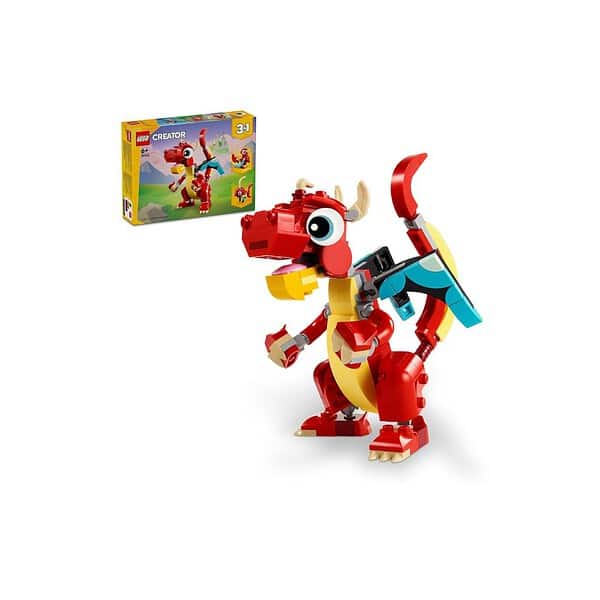 LEGO Creator Red Dragon 3in1 Animal Toy Set 149 Pieces - LXINDIA.COM