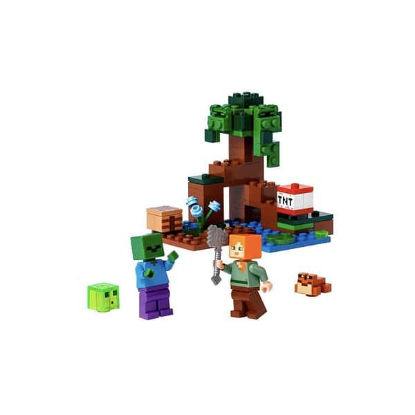 LEGO Minecraft The Swamp Adventure Building Toy Set 65 Pieces 1 - LXINDIA.COM