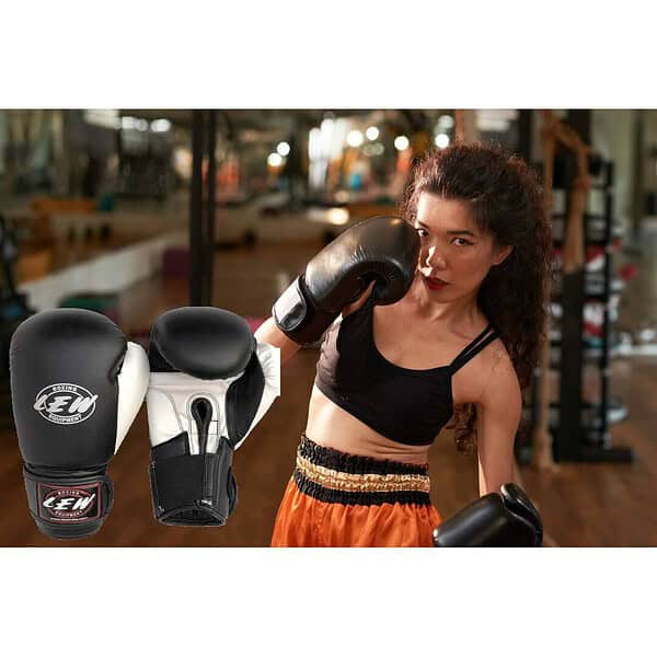 LEW Contest Pu Boxing Gloves Black B - LXINDIA.COM